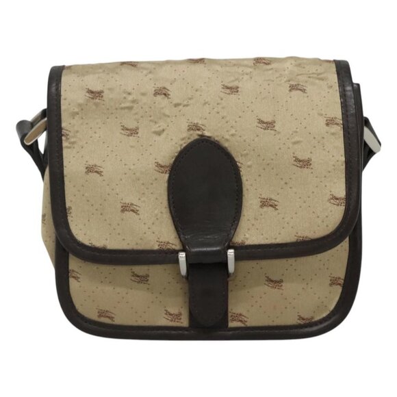 BURBERRY Blue Label Shoulder Bag Nylon Beige - Picture 10 of 14